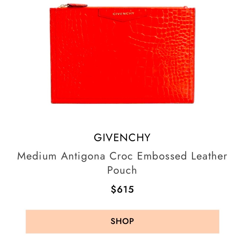 Givenchy Bag Red Croc